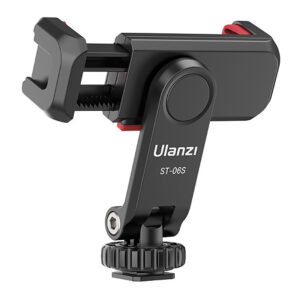 【ULANZI ST-06S 可旋轉冷靴手機夾】升級款雙熱靴座 冷靴 橫拍豎拍 麥克風 補光燈 單反微單 Vlog/直播/自拍