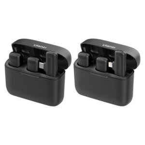 【Ulanzi J12 1對2 無線麥克風】安卓Type-C/蘋果lightning 領夾麥 全指向 手機錄音 可監聽 Vlog 直播 採訪